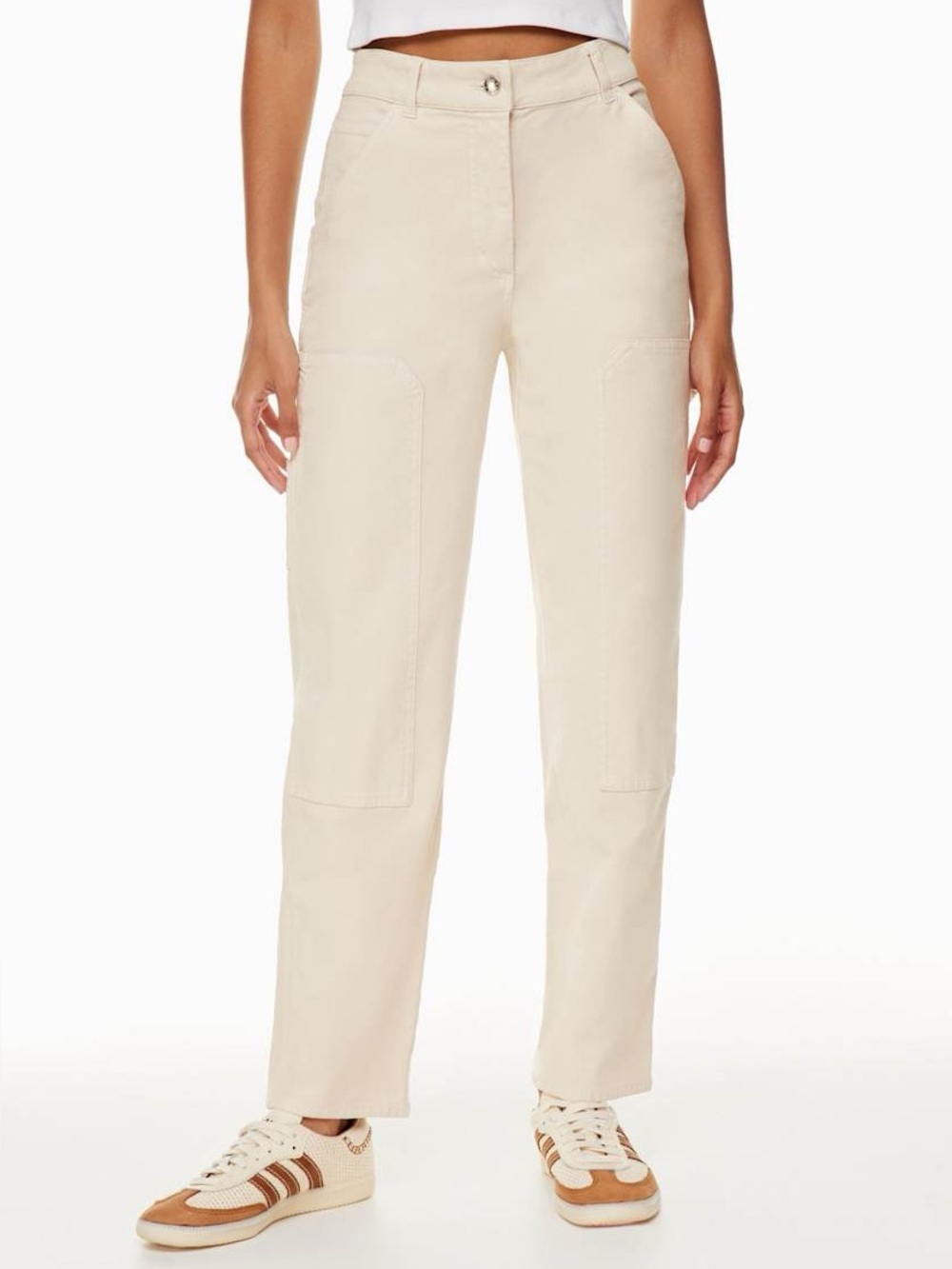 Aritzia Wilfred Free Brennan Pant - Birch White Utility Pants
